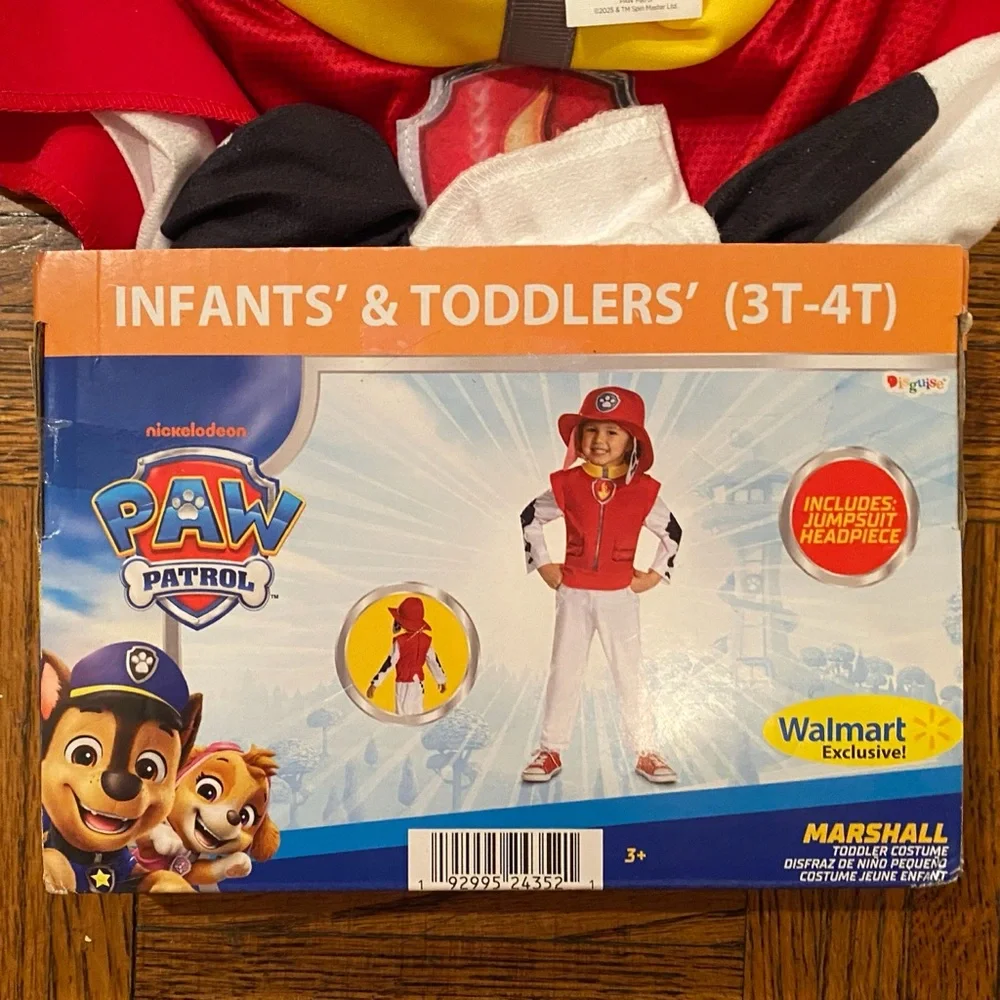 Disguise Toddler Classic Paw Patrol™ Marshall Jumpsuit Costume